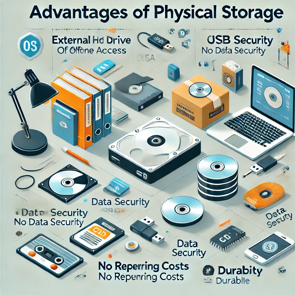 advantage of physical storage